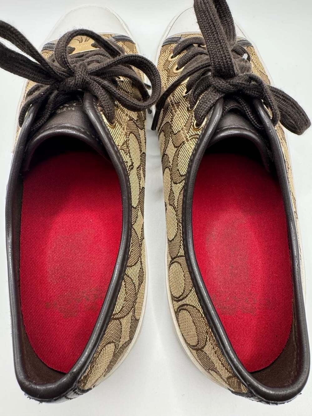 Coach Empire Signature Canvas Low Top Sneakers 9 - Picture 7 of 10
